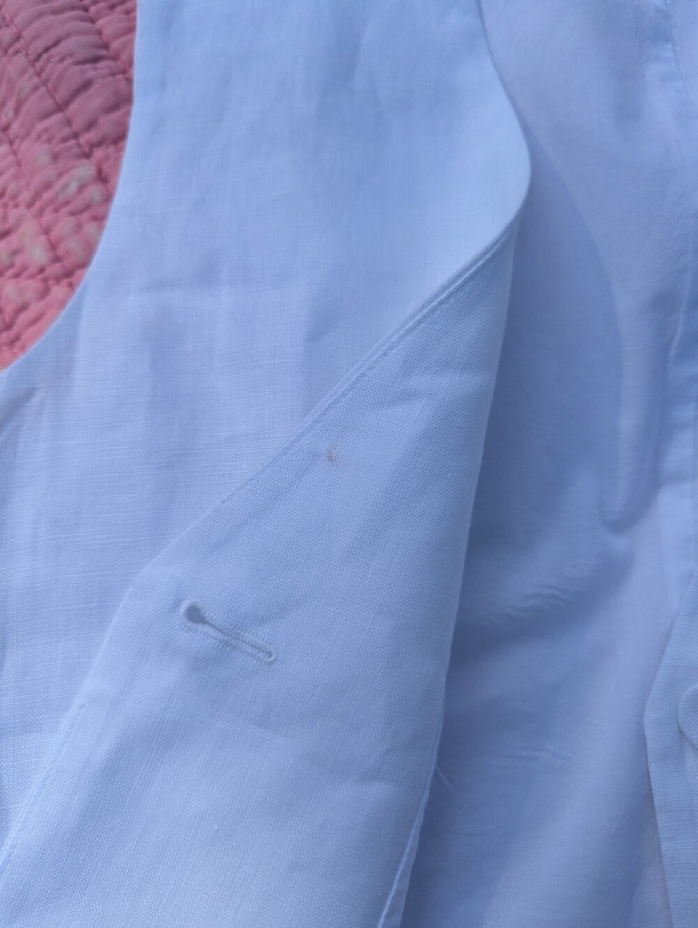 Quince European Linen Vest White Xs - Picture 6 of 6